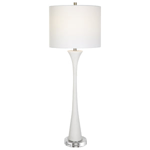 Uttermost Fountain White Marble Buffet Lamp