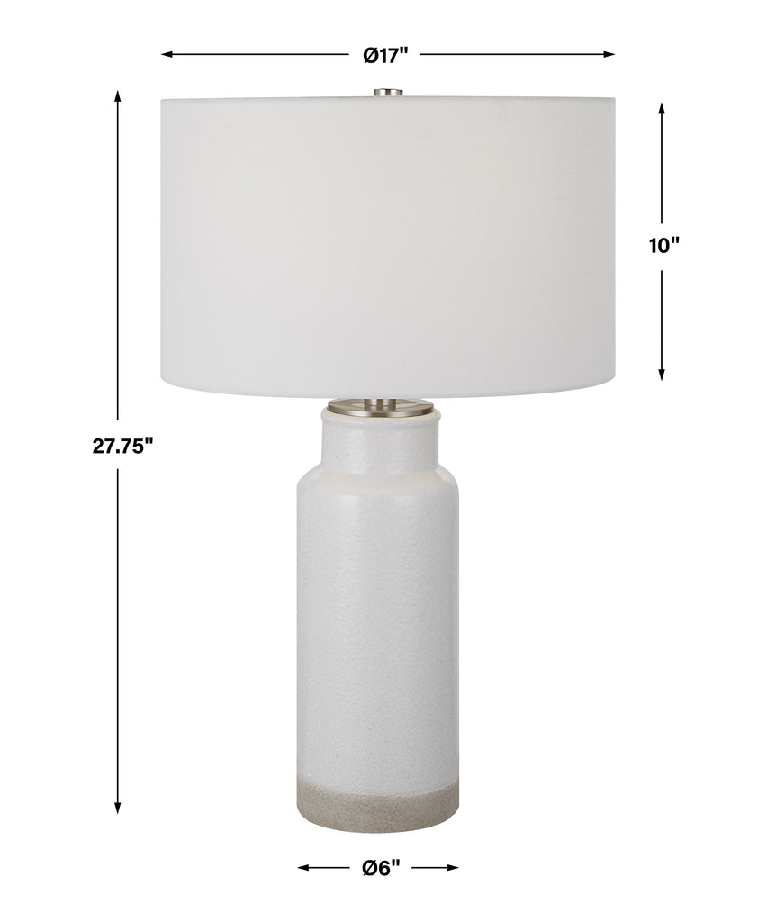 Uttermost Albany White Farmhouse Table Lamp