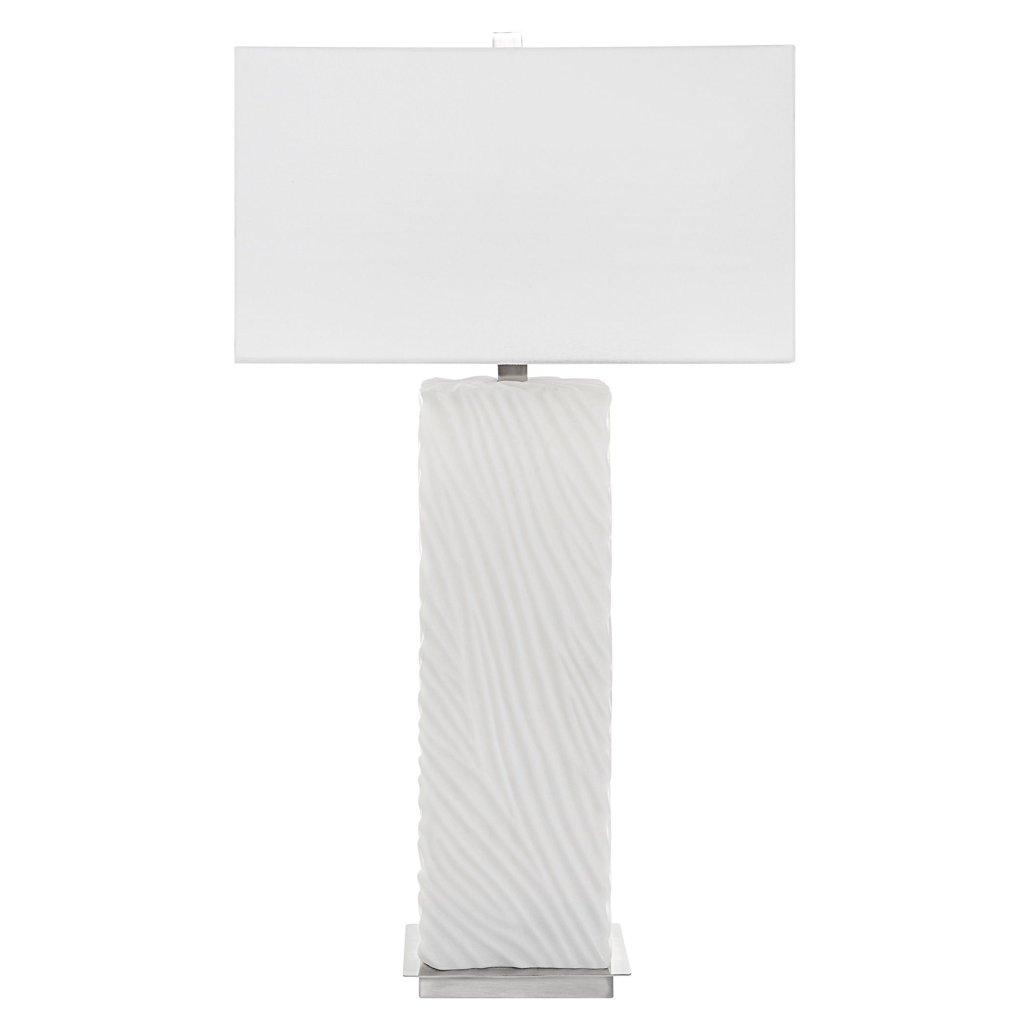 Uttermost Pillar White Marble Table Lamp - Thumbnail 2