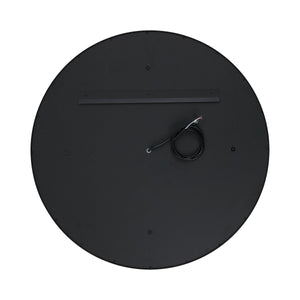 Safavieh Erdem, 30 Inch, Black/Gold Leaf, Aluminum Led Mirror Black / Gold Leaf Metal LMR1014B