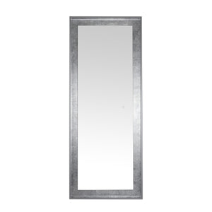 Safavieh Montauk, 26 Inch, Silver Grey/Silver Leaf, Aluminum Led Mirror Silver Grey/ Silver Leaf Metal LMR1015A