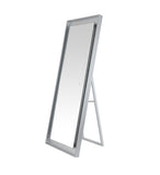 Safavieh Montauk, 26 Inch, Silver Grey/Silver Leaf, Aluminum Led Mirror Silver Grey/ Silver Leaf Metal LMR1015A