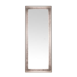 Safavieh Montauk, 26 Inch, Silver Grey/Silver Leaf, Aluminum Led Mirror Silver Grey/ Silver Leaf Metal LMR1015A