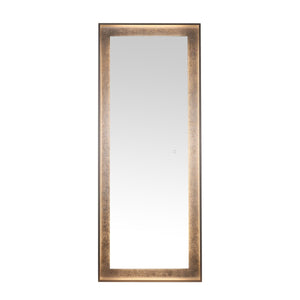 Safavieh Montauk, 26 Inch, Silver Grey/Silver Leaf, Aluminum Led Mirror Silver Grey/ Silver Leaf Metal LMR1015A