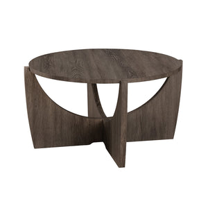 Walker Edison Luna Modern/Contemporary 28" Round Coffee Table with Open Crossed Arch Base LNAL1K2CI