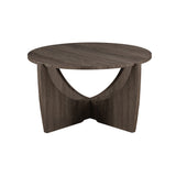 Walker Edison Luna Modern/Contemporary 28" Round Coffee Table with Open Crossed Arch Base LNAL1K2CI