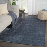 Jaipur Living Ardis Handmade Solid Dark Blue/ White Area Rug (9'X12')