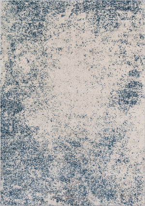 Momeni Loft LO-02 Machine Made Transitional Abstract Indoor Area Rug Blue 9'3" x 12'6" LOFT0LO-02BLU93C6