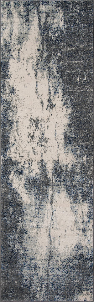 Momeni Loft LO-03 Machine Made Transitional Abstract Indoor Area Rug Grey 9'3" x 12'6" LOFT0LO-03GRY93C6