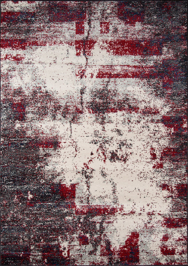 Momeni Loft LO-08 Machine Made Transitional Abstract Indoor Area Rug Grey 9'3" x 12'6" LOFT0LO-08GRY93C6
