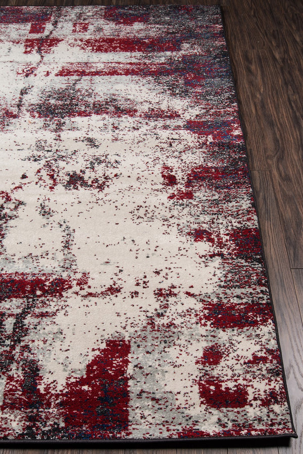 Momeni Loft LO-08 Machine Made Transitional Abstract Indoor Area Rug Grey 9'3" x 12'6" LOFT0LO-08GRY93C6