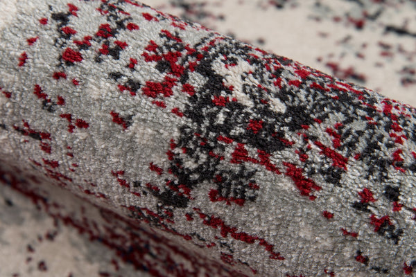 Momeni Loft LO-08 Machine Made Transitional Abstract Indoor Area Rug Grey 9'3" x 12'6" LOFT0LO-08GRY93C6