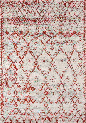 Momeni Loft LO-10 Machine Made Traditional Geometric Indoor Area Rug Rust 9'3" x 12'6" LOFT0LO-10RST93C6