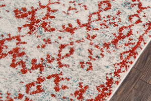 Momeni Loft LO-10 Machine Made Traditional Geometric Indoor Area Rug Rust 9'3" x 12'6" LOFT0LO-10RST93C6