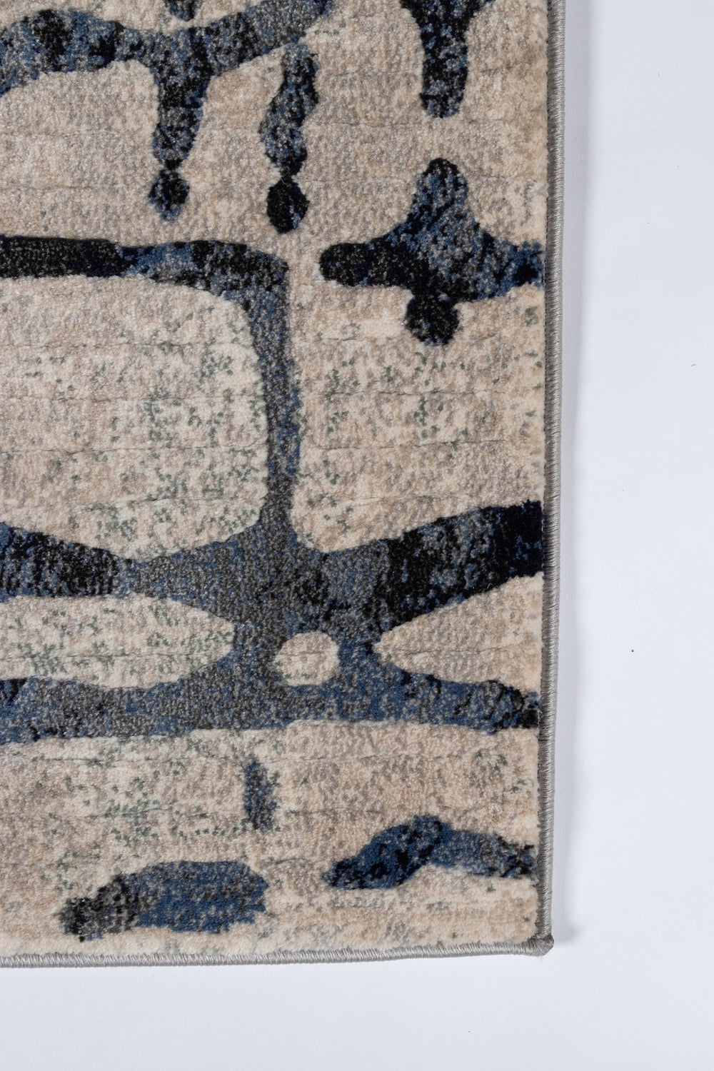 Momeni Logan LGN-1 Machine Made Contemporary Abstract Indoor Area Rug Grey 9'3" x 12'6" LOGANLGN-1GRY93C6