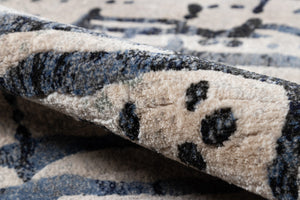 Momeni Logan LGN-1 Machine Made Contemporary Abstract Indoor Area Rug Grey 9'3" x 12'6" LOGANLGN-1GRY93C6