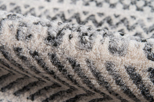 Momeni Logan LGN-2 Machine Made Contemporary Geometric Indoor Area Rug Grey 9'3" x 12'6" LOGANLGN-2GRY93C6