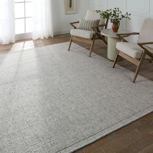 Jaipur Living Lorena Westen LOR02 Handwoven 80% Wool 20% Nylon Solid Area Rug Gray 80% Wool 20% Nylon RUG154957