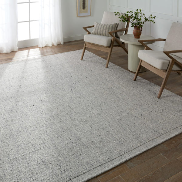 Jaipur Living Lorena Westen LOR02 Handwoven 80% Wool 20% Nylon Solid Area Rug Gray 80% Wool 20% Nylon RUG154957