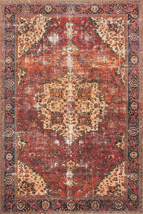 Loloi Loren LQ-07 100% Polyester Power Loomed Traditional Rug LORELQ-07RENV84B6