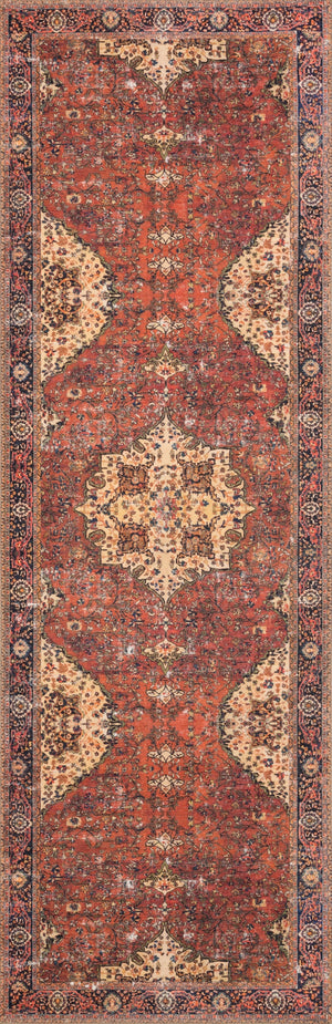 Loloi Loren LQ-07 100% Polyester Power Loomed Traditional Rug LORELQ-07RENV84B6