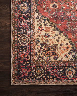 Loloi Loren LQ-07 100% Polyester Power Loomed Traditional Rug LORELQ-07RENV84B6