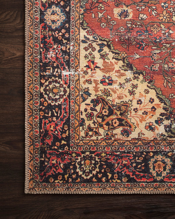 Loloi Loren LQ-07 100% Polyester Power Loomed Traditional Rug LORELQ-07RENV84B6
