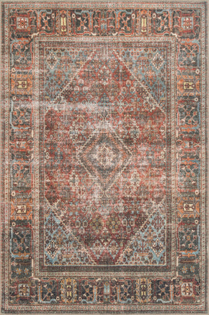 Loloi Loren LQ-13 100% Polyester Power Loomed Traditional Rug LORELQ-13BKMD84B6