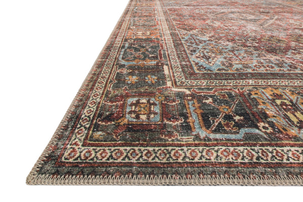 Loloi Loren LQ-13 100% Polyester Power Loomed Traditional Rug LORELQ-13BKMD84B6