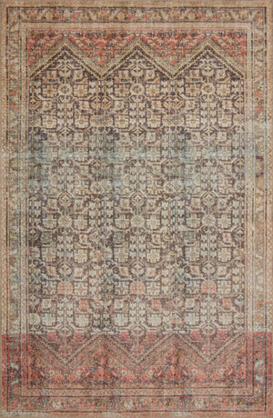 Loloi Loren LQ-17 100% Polyester Pile Power Loomed Traditional Rug LORELQ-17CCML84B6