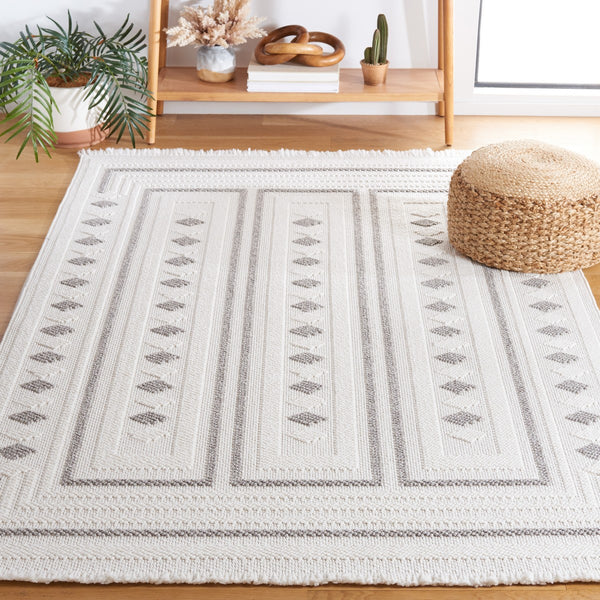 Safavieh Lotus 104 Transitional Power Loomed Rug Ivory / Grey LOT104A-9