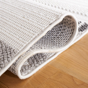 Safavieh Lotus 107 Transitional Power Loomed Rug Ivory / Dark Grey LOT107A-9