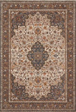 Loloi Lourdes LOU-01 Polyester, Viscose Pile Power Loomed Traditional Rug LOURLOU-01NAOCB6F7