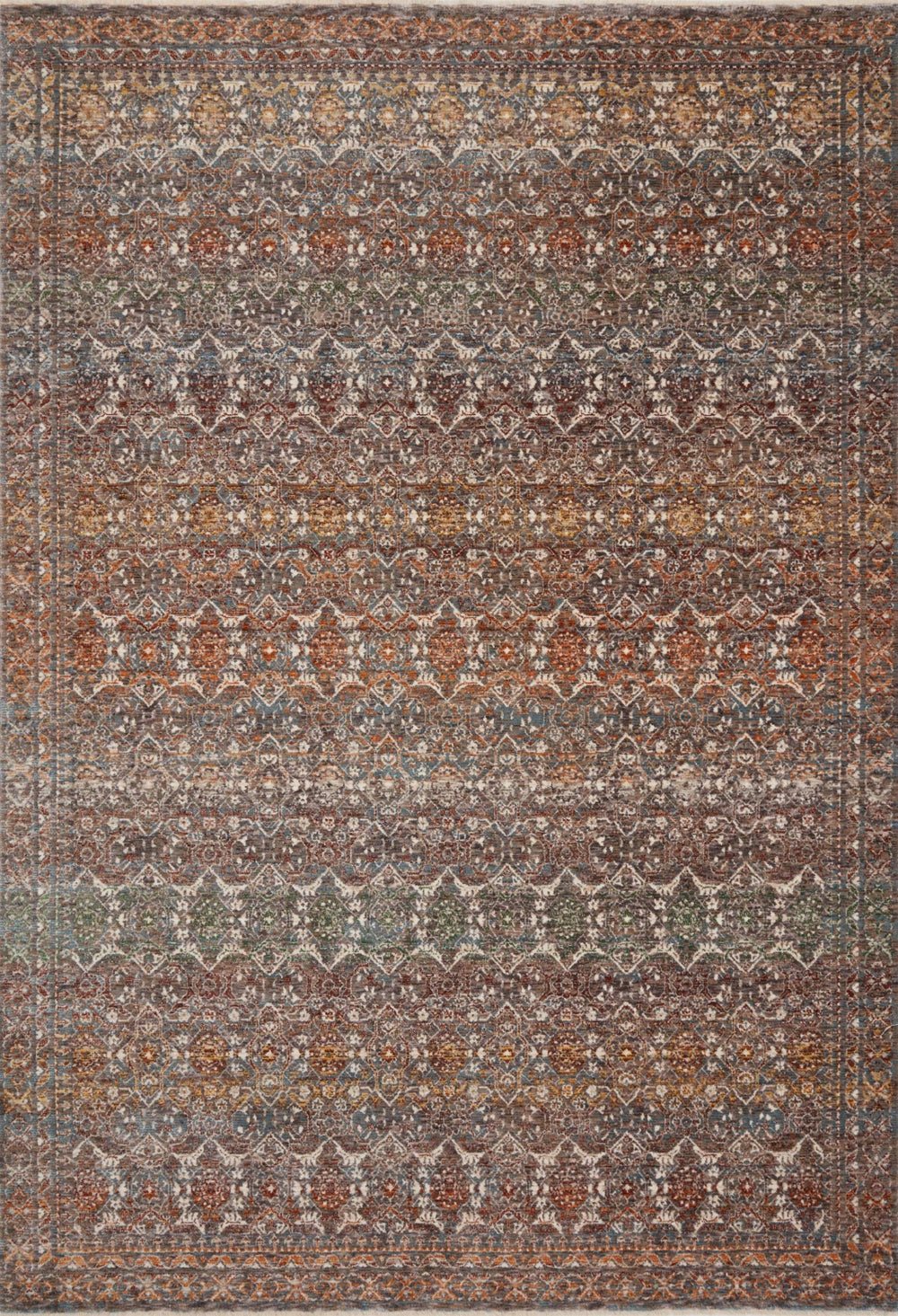 Loloi Lourdes LOU-03 Polyester, Viscose Pile Power Loomed Traditional Rug LOURLOU-03SNMLB6F7