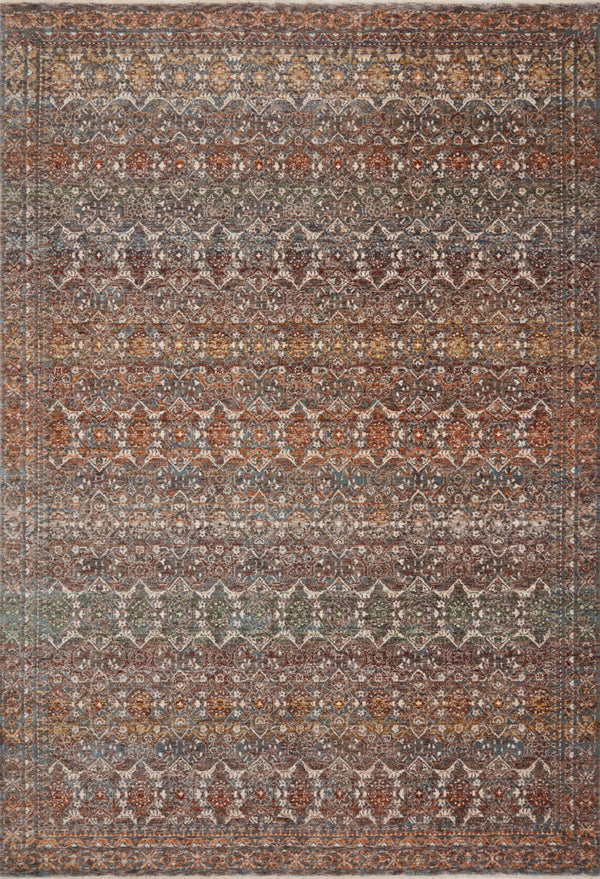 Loloi Lourdes LOU-03 Polyester, Viscose Pile Power Loomed Traditional Rug LOURLOU-03SNMLB6F7