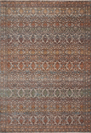 Loloi Lourdes LOU-03 Polyester, Viscose Pile Power Loomed Traditional Rug LOURLOU-03SNMLB6F7