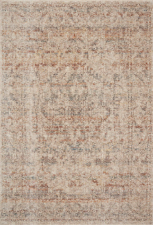 Loloi Lourdes LOU-04 Polyester, Viscose Pile Power Loomed Traditional Rug LOURLOU-04IVSQB6F7