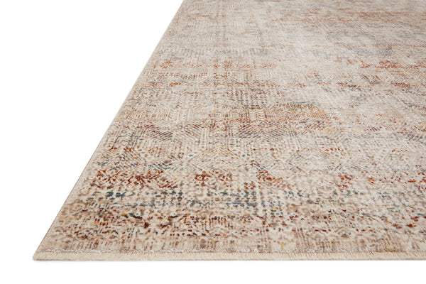 Loloi Lourdes LOU-04 Polyester, Viscose Pile Power Loomed Traditional Rug LOURLOU-04IVSQB6F7