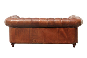 Pasargad Genuine Leather Chester Bay Tufted Loveseat LOVE-3009-2-PASARGAD