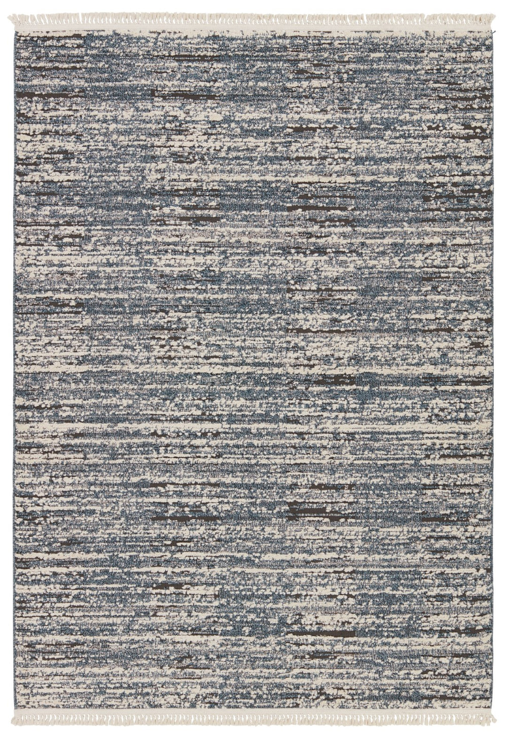 Jaipur Living Lore Duna LRE03 Power Loomed 70% Polypropylene 30% Polyester Stripes Area Rug Blue 70% Polypropylene 30% Polyester RUG155344