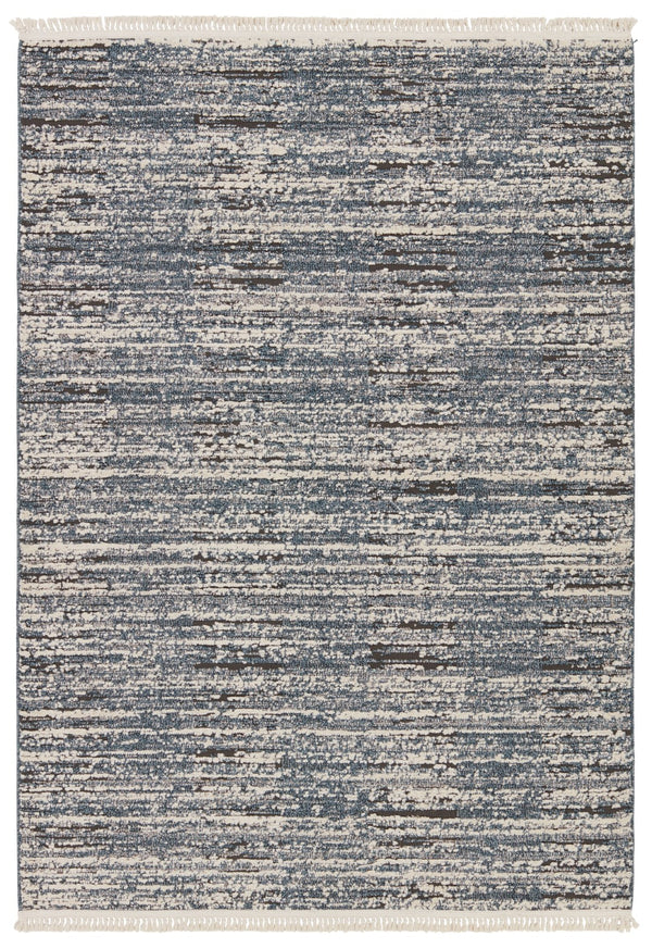 Jaipur Living Lore Duna LRE03 Power Loomed 70% Polypropylene 30% Polyester Stripes Area Rug Blue 70% Polypropylene 30% Polyester RUG155344