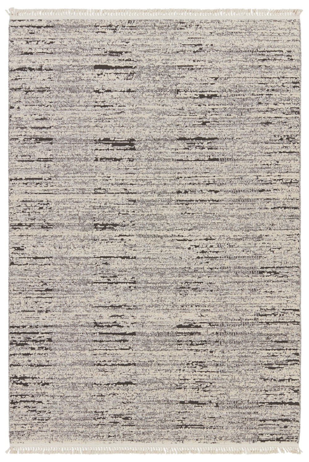 Jaipur Living Lore Duna LRE04 Power Loomed 70% Polypropylene 30% Polyester Stripes Area Rug Gray 70% Polypropylene 30% Polyester RUG155351
