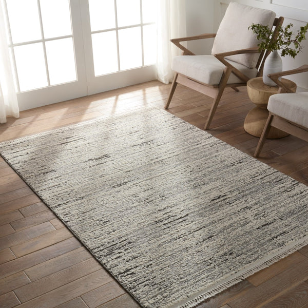Jaipur Living Lore Duna LRE04 Power Loomed 70% Polypropylene 30% Polyester Stripes Area Rug Gray 70% Polypropylene 30% Polyester RUG155351