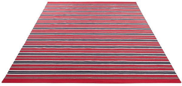 Safavieh Leopold Stripe Flat Weave Polyester Rug LRL2462E-9