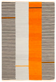 Safavieh Aryn Stripe Flat Weave Wool Rug Persimmon Wool LRL7310A-4