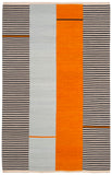 Safavieh Aryn Stripe Flat Weave Wool Rug Persimmon Wool LRL7310A-5