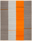 Safavieh Aryn Stripe Flat Weave Wool Rug Persimmon Wool LRL7310A-8