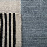 Safavieh Aryn Stripe Flat Weave Wool Rug Slate Wool LRL7310C-5