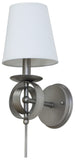 Lake Shore Wall Sconce Satin Pewter