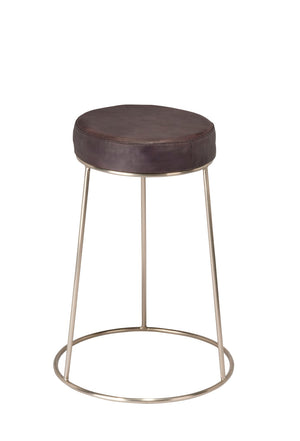 Jamie Young Co. Henry Round Leather Counter Stool LS20HENCSCHA